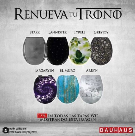 BAUHAUS Albert Lorente Instagram Renueva Tu Trono Juego de Tronos IG