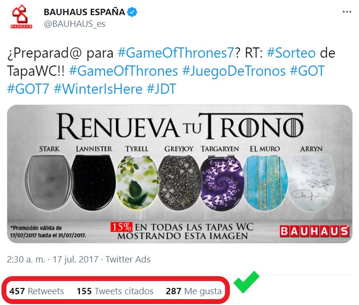 BAUHAUS Albert Lorente Twitter Renueva Tu Trono Juego de Tronos