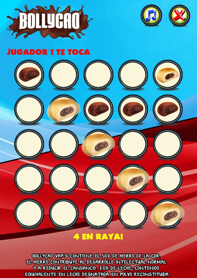 Bollycao Vaps Juego 4 en raya