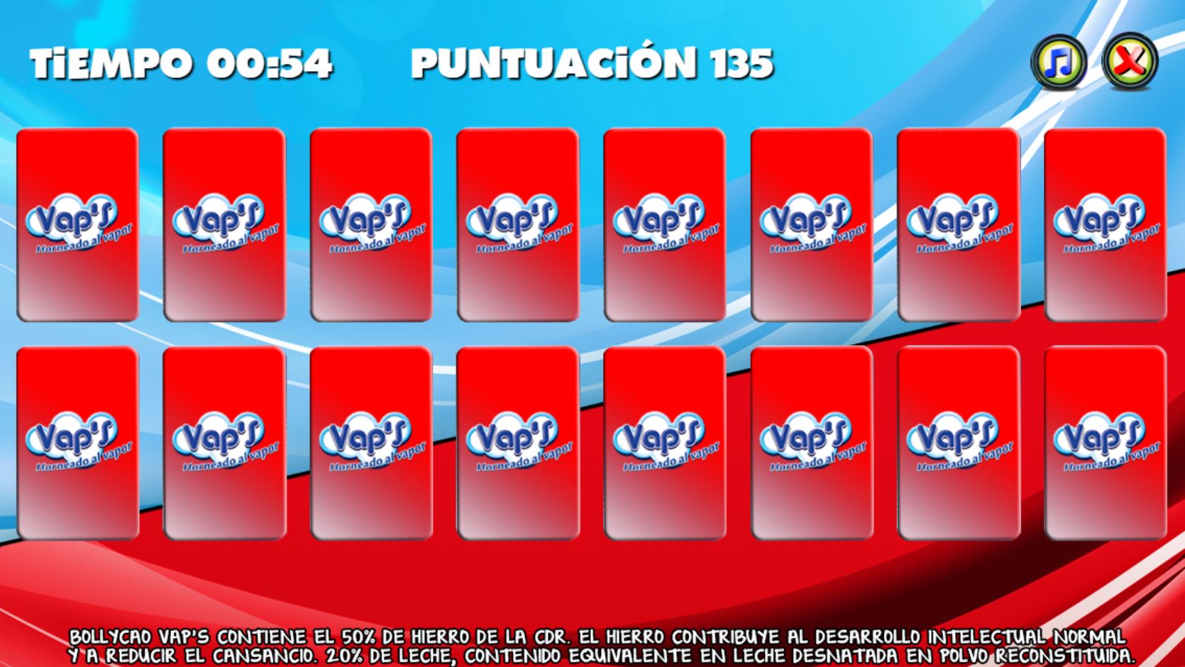 Bollycao Vaps Juego Memory2